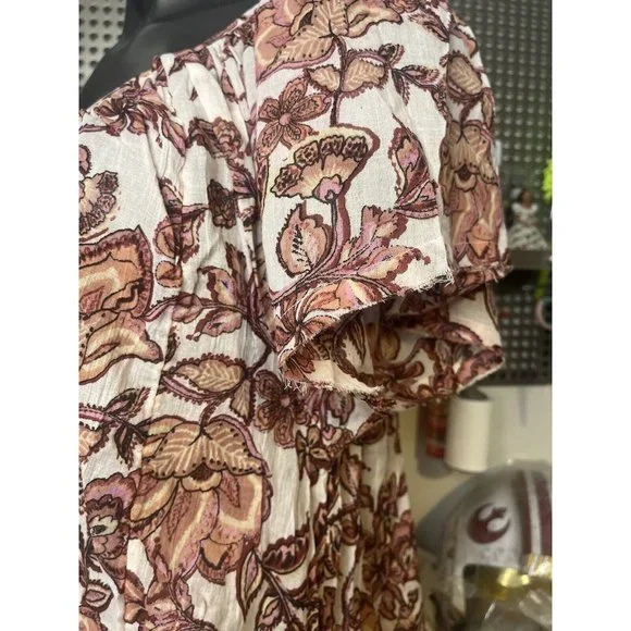 Free People Women's Kauai Getaway Printed Tunic Top size Small XL NWT Floral - Picture 12 of 16